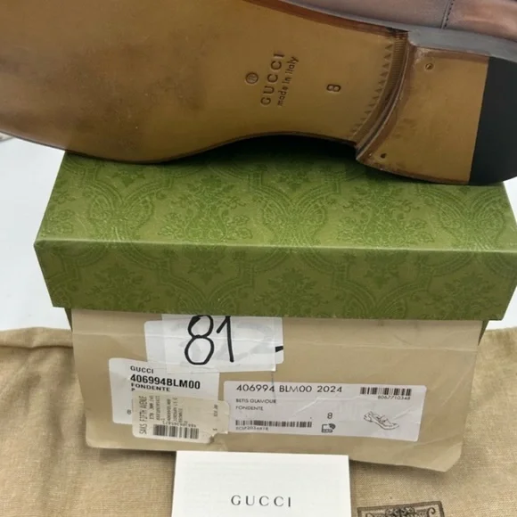 Men's Gucci JordanLoafers with Horsebit Detail. Size 8 fits 9!